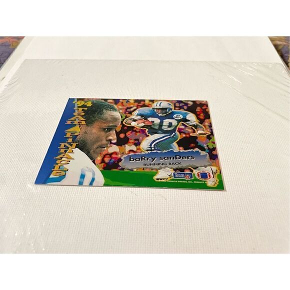 Barry sanders and Barry foster 1994 pinnacle sports card - Picture 2 of 4